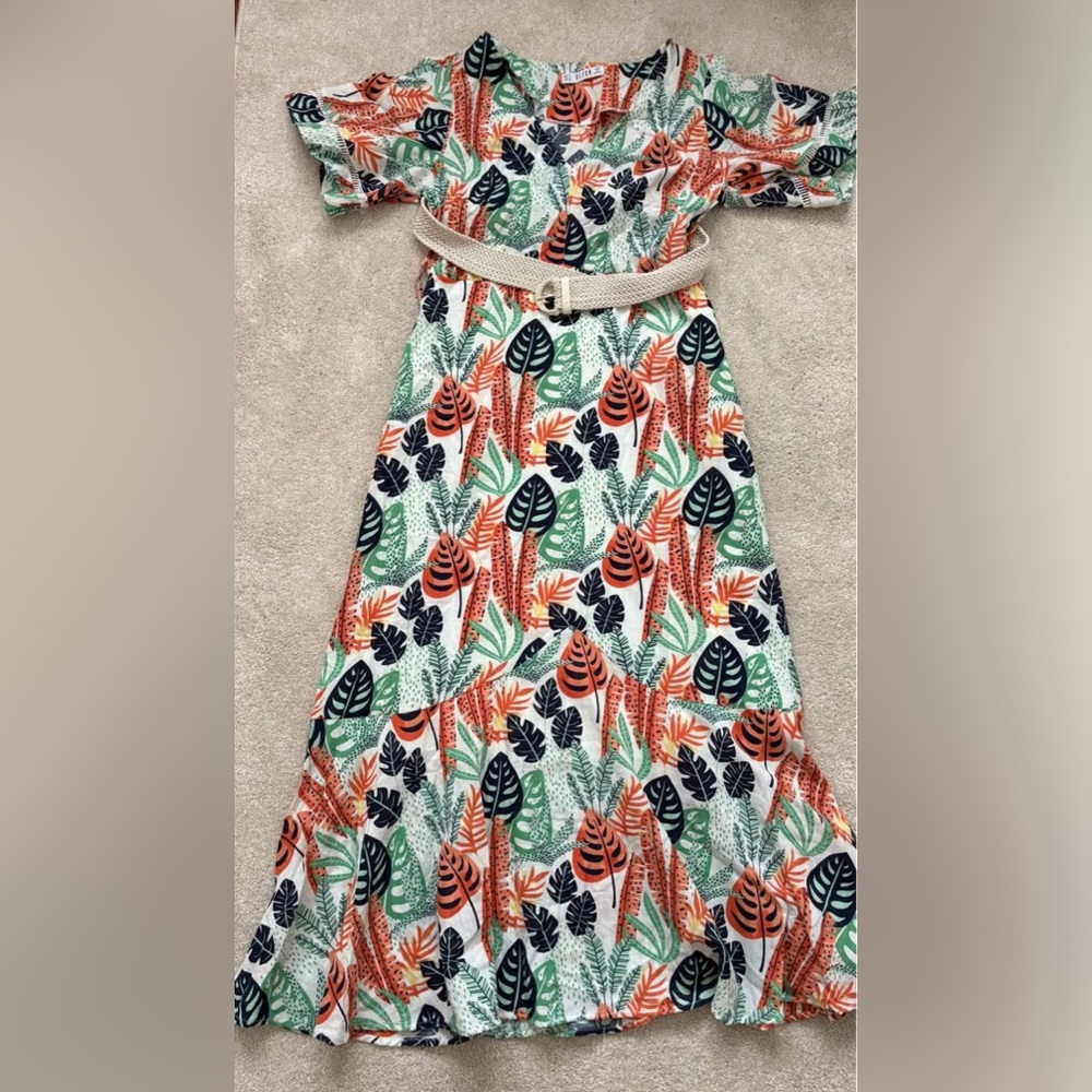 Tropical Print Women's dress size S/M
